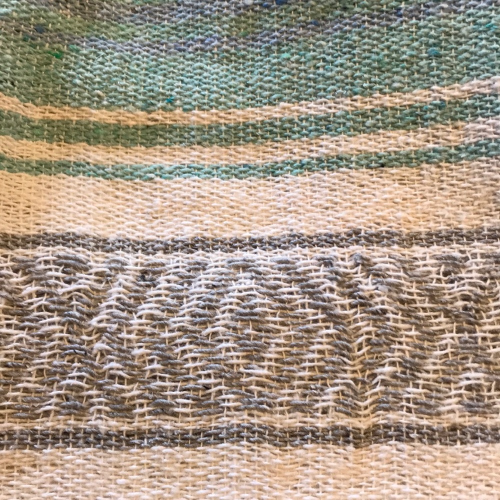 Light Blue, Mint Baja Beach/Festival/Yoga Blanket - Picture 5 of 8
